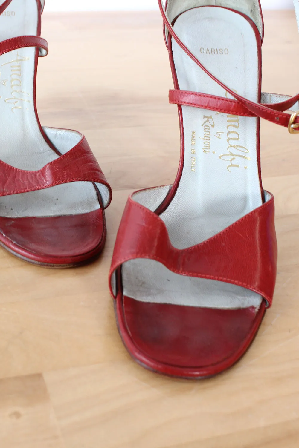 Amalfi Cranberry Dancing Heels 5.5