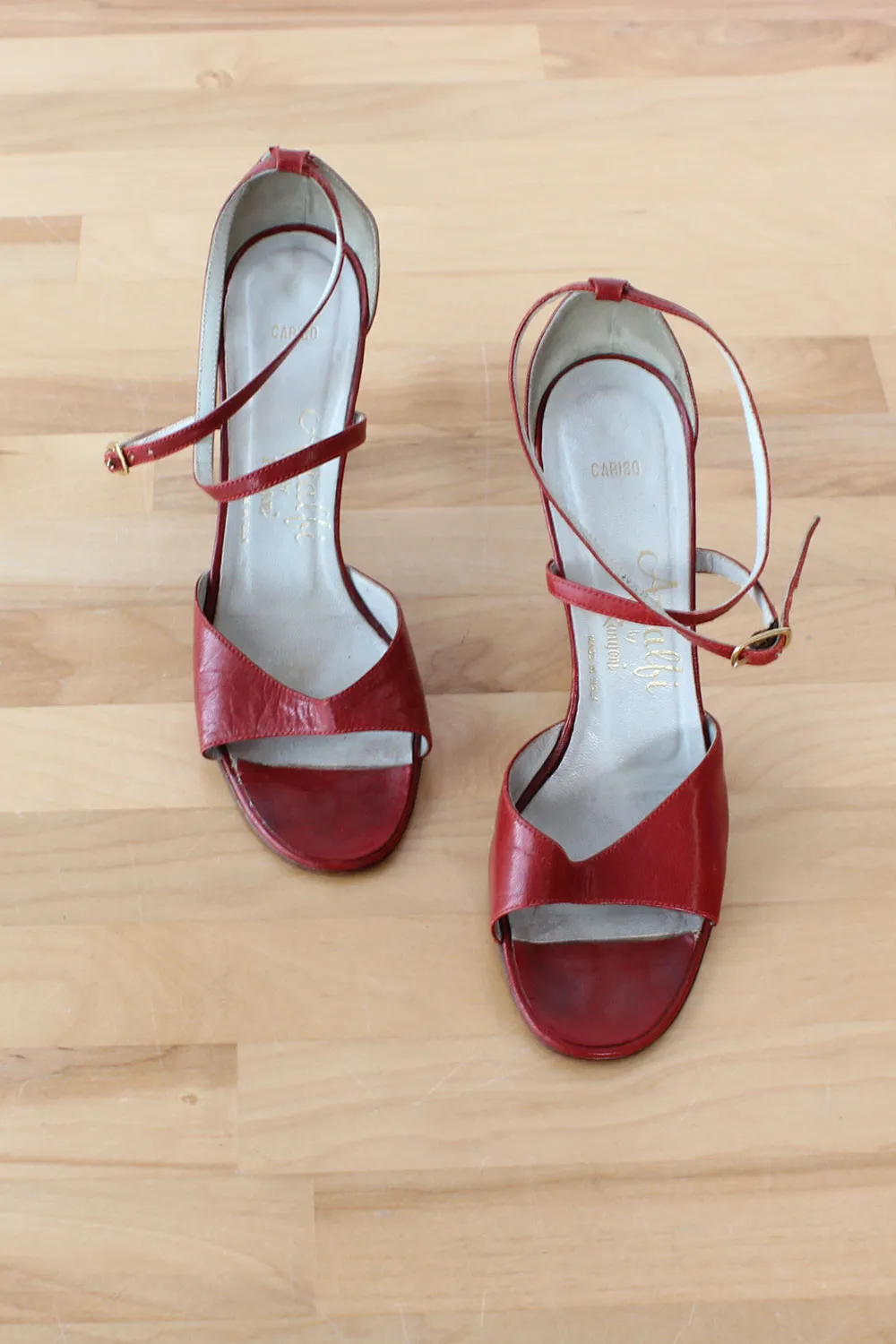 Amalfi Cranberry Dancing Heels 5.5