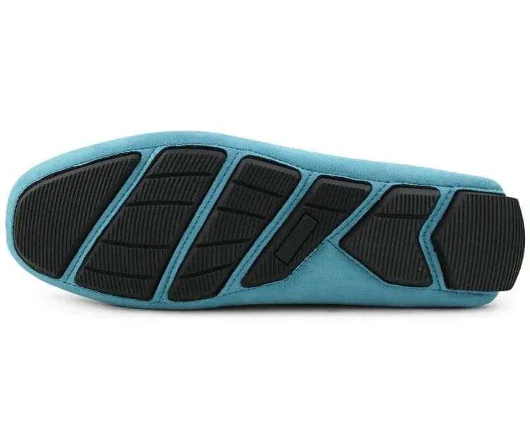 Amali Walken 2 Men’s Turquoise Suede Driving Shoes