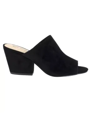 Bella Vita Women's Kathy Mules Sandals  Color Black Kidsuede Size 9M