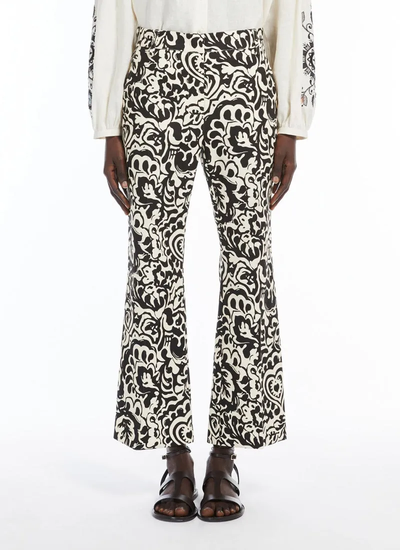 Cadmio Batik Straight Cotton Trouser