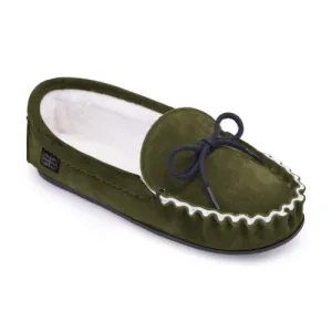 Cambridge Hunting Green - Mens Sheepskin Moccasin