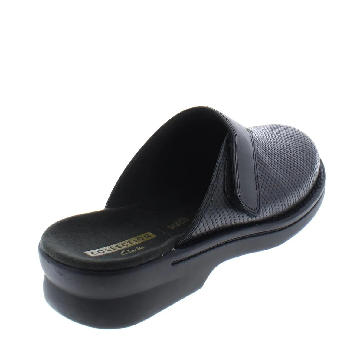 Clarks Womens Patty Tayna Leather Slip On Clogs