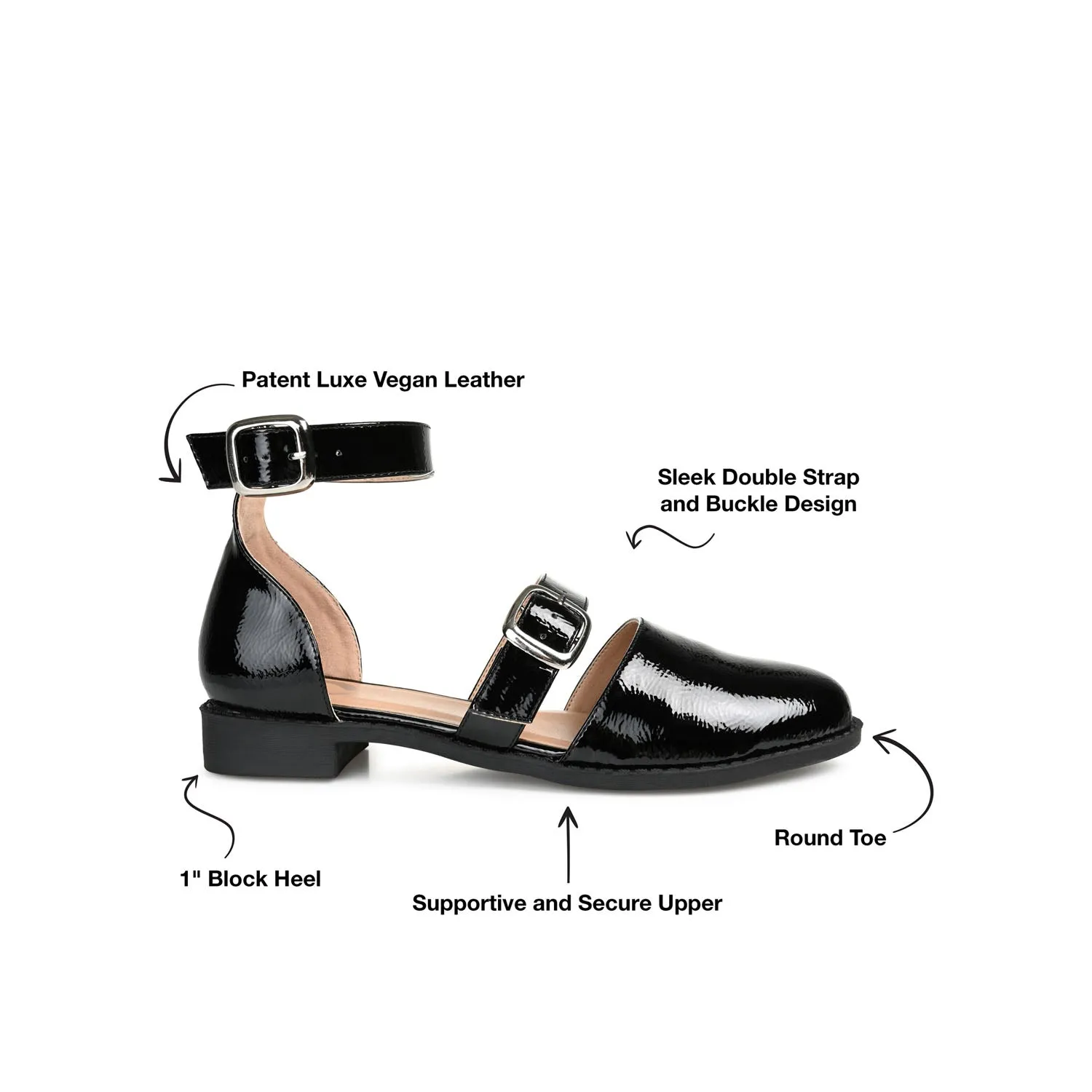 CONSTANCE MARY JANE LOAFER FLAT IN PATENT