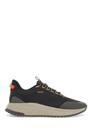 dark grey breathable sneakers with orange details ttnm evo_runn_rsgtx 50529538 CHARCOAL
