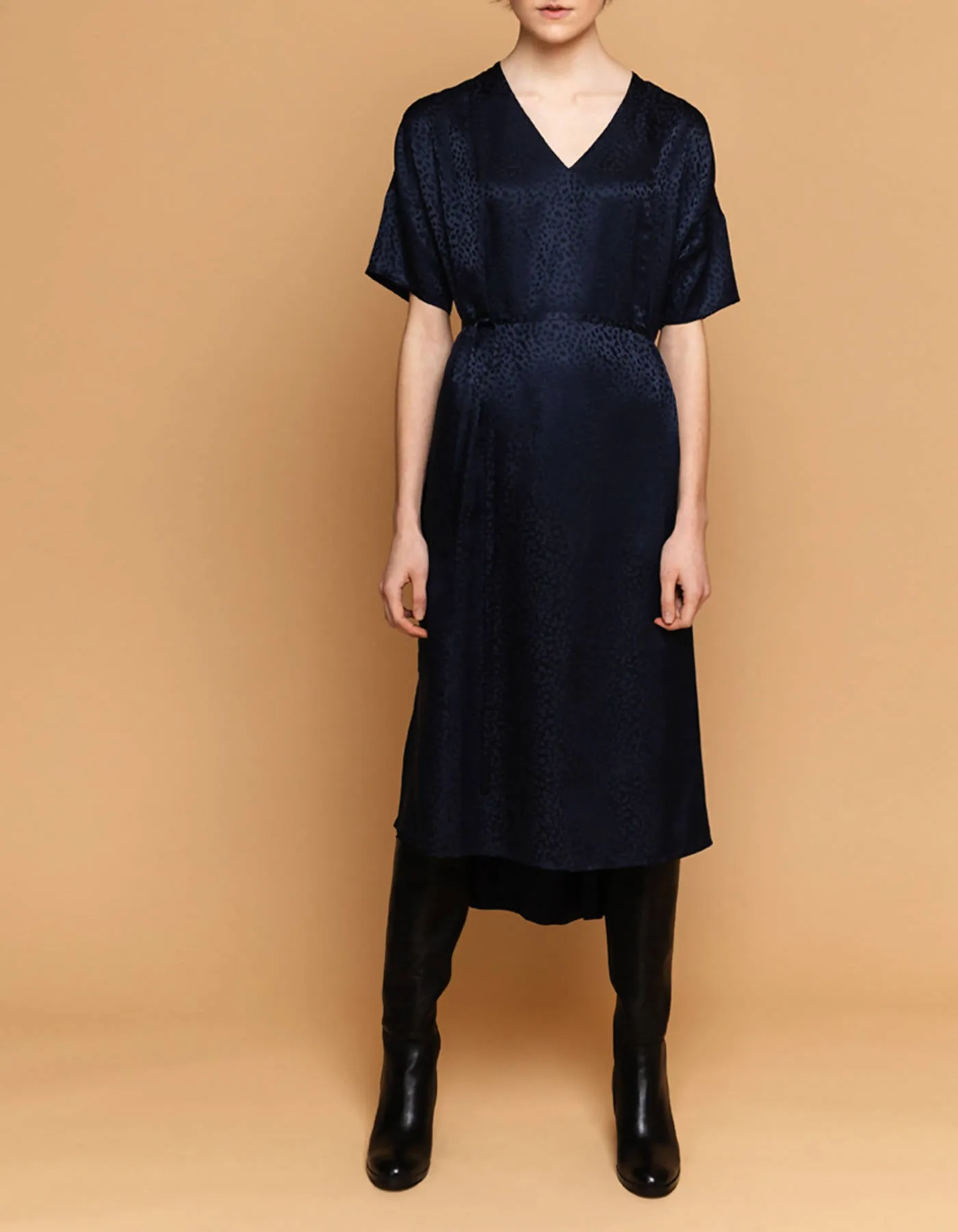 Day Silk Jacquard Midi Dress