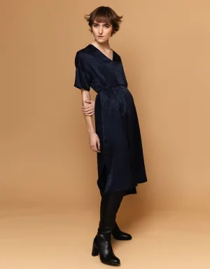 Day Silk Jacquard Midi Dress