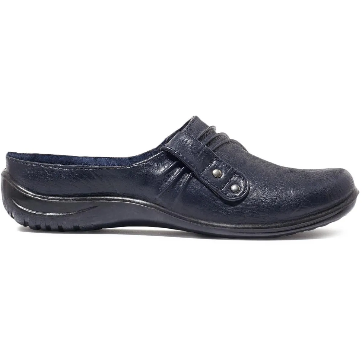 Easy Street Womens Holly Faux Leather Slip On Clogs