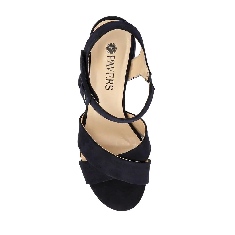 Elegant Block-Heeled Sandals - WBINS41053 / 327 111