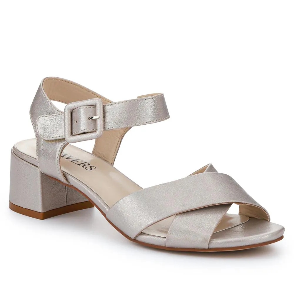 Elegant Block-Heeled Sandals - WBINS41053 / 327 111