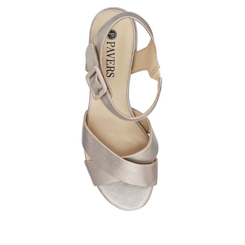 Elegant Block-Heeled Sandals - WBINS41053 / 327 111