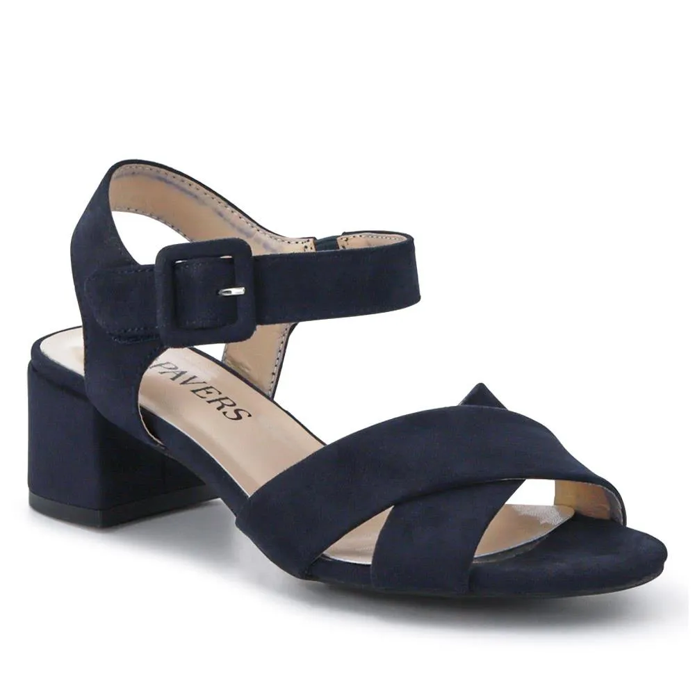 Elegant Block-Heeled Sandals - WBINS41053 / 327 111