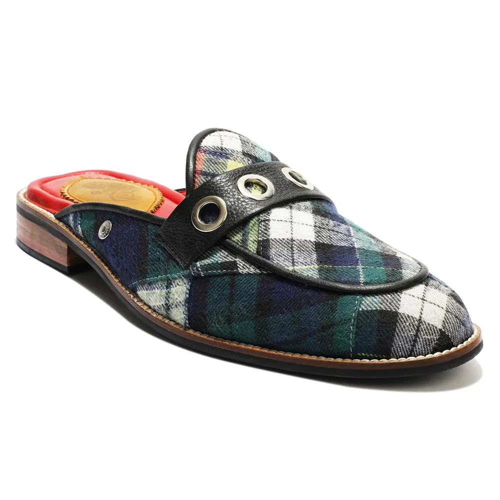 Green Tartans Mule for Men (discontinued)