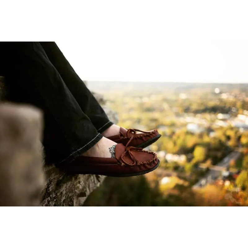 Hides in Hand Ladies Crepe Sole Buffalo Hide Moccasin