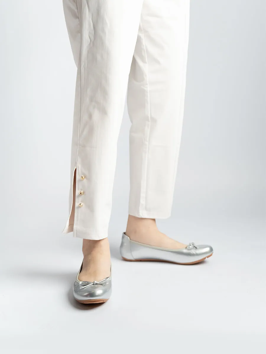 Honey Glossy Ballerina Flats
