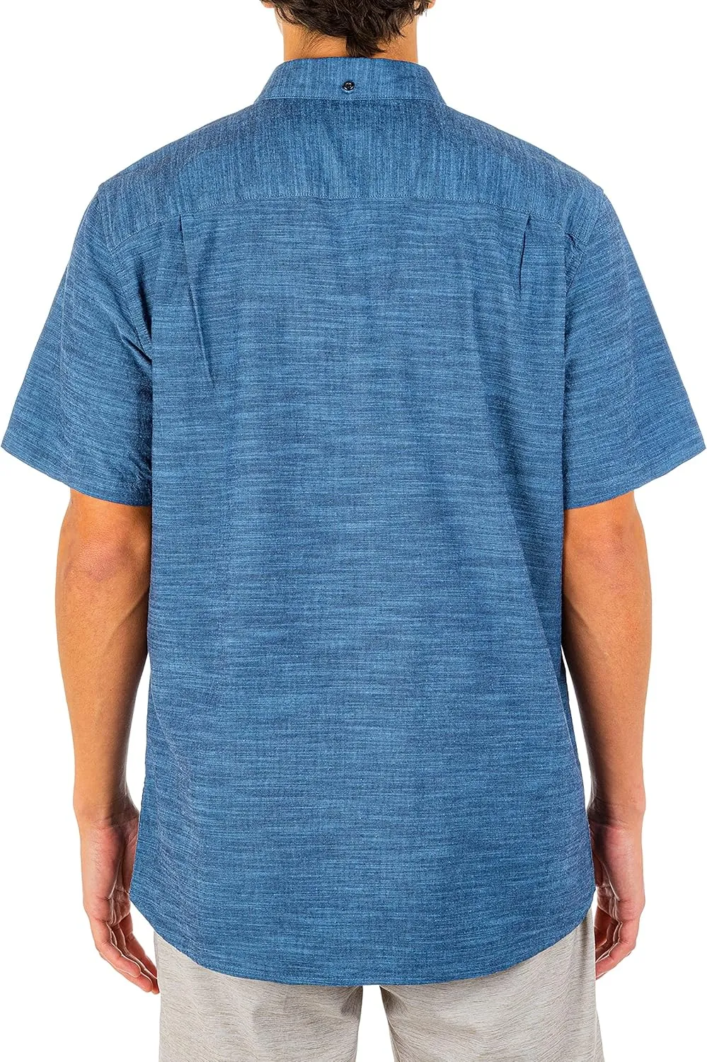 Hurley Men's One and Only Textured Short Sleeve Button Up