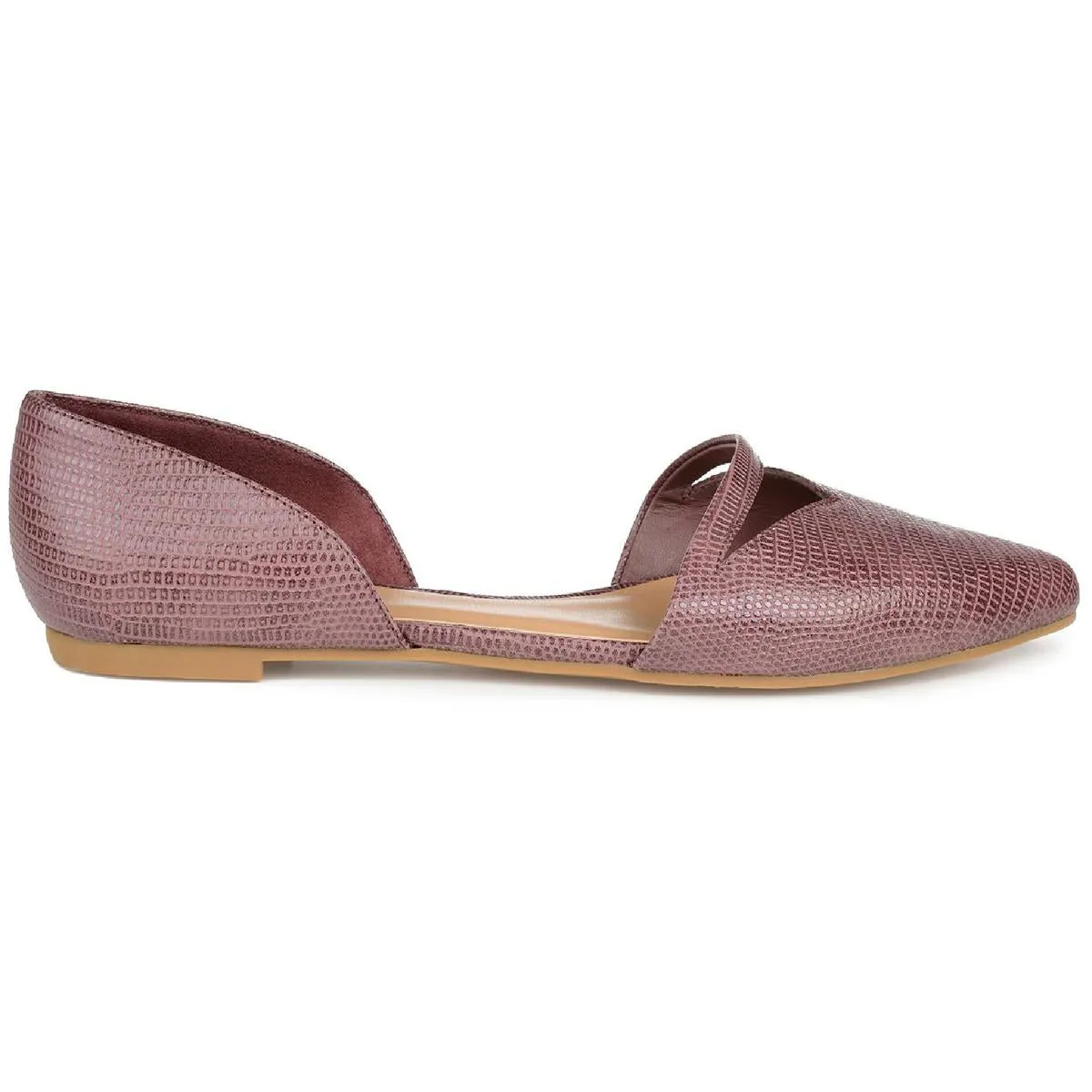 Journee Collection Womens Braely Faux Leather D'Orsay Flats