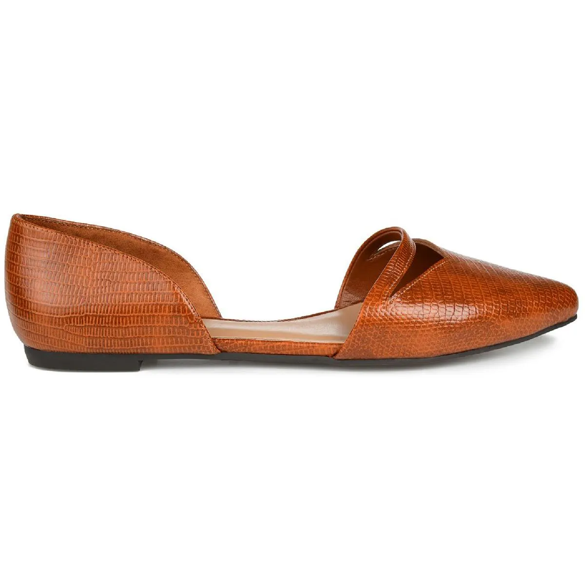 Journee Collection Womens Braely Faux Leather D'Orsay Flats