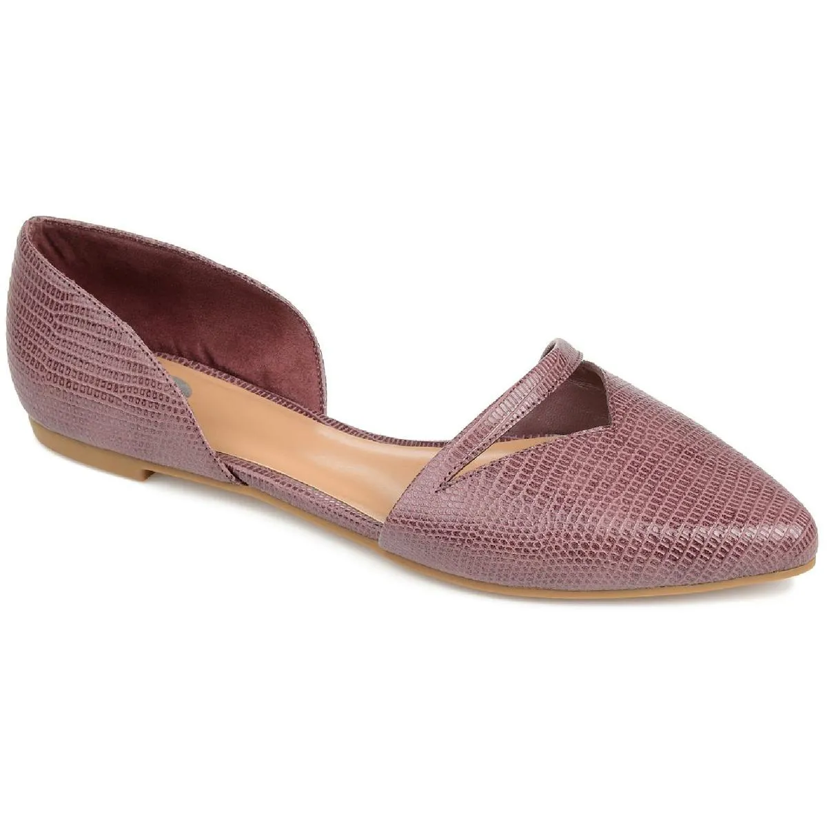 Journee Collection Womens Braely Faux Leather D'Orsay Flats