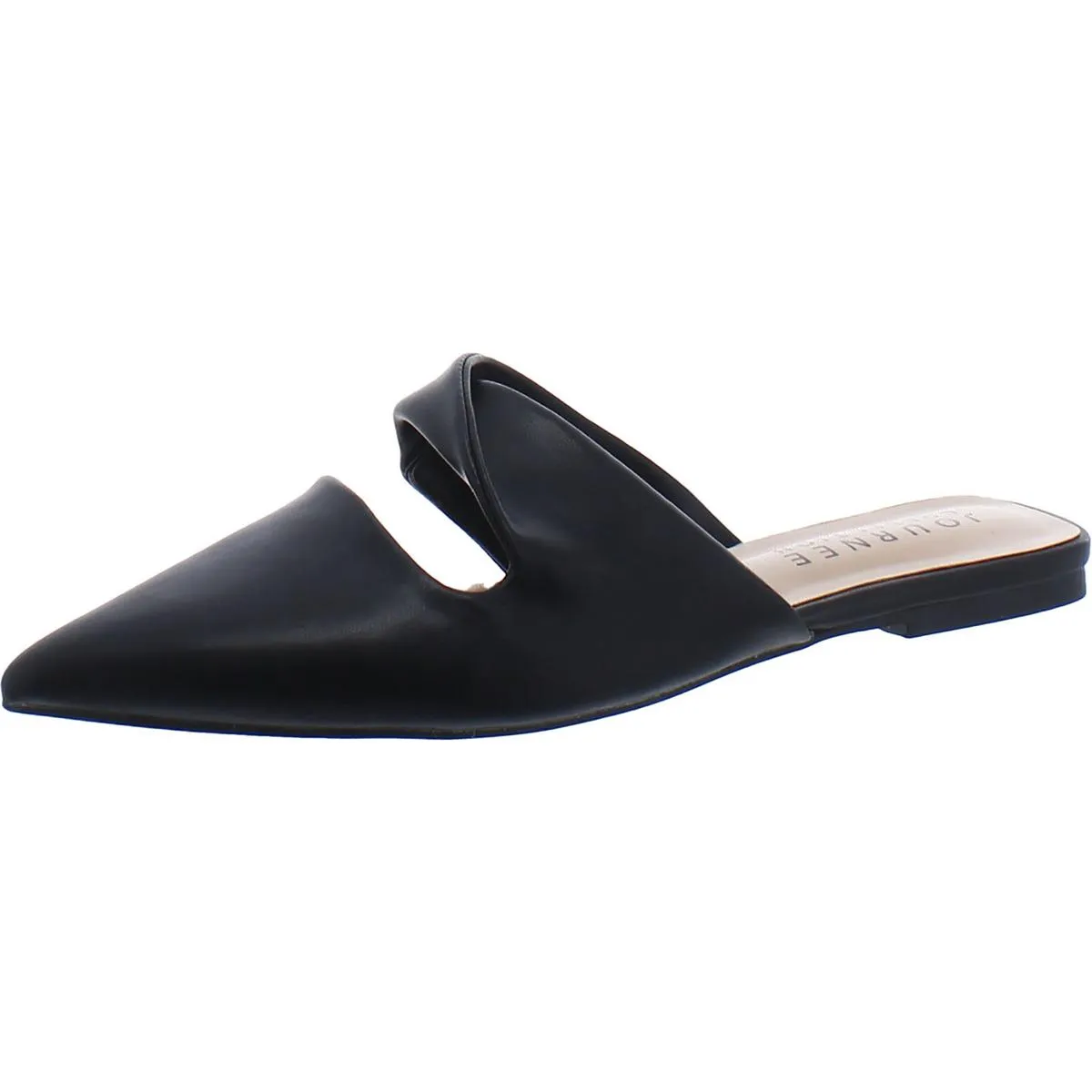 Journee Collection Womens SQUARE TOE TEXTURED Mules