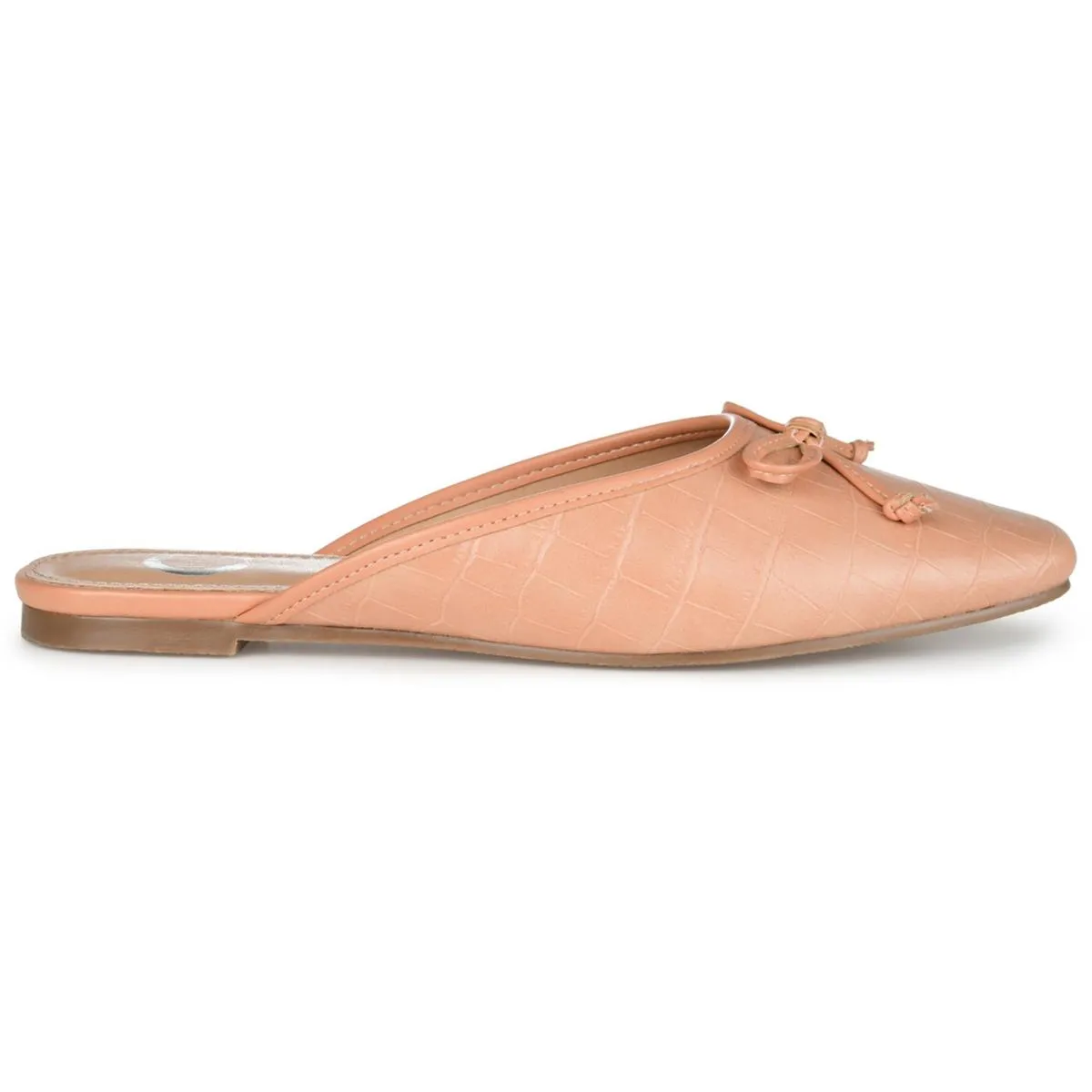 Journee Collection Womens SQUARE TOE TEXTURED Mules