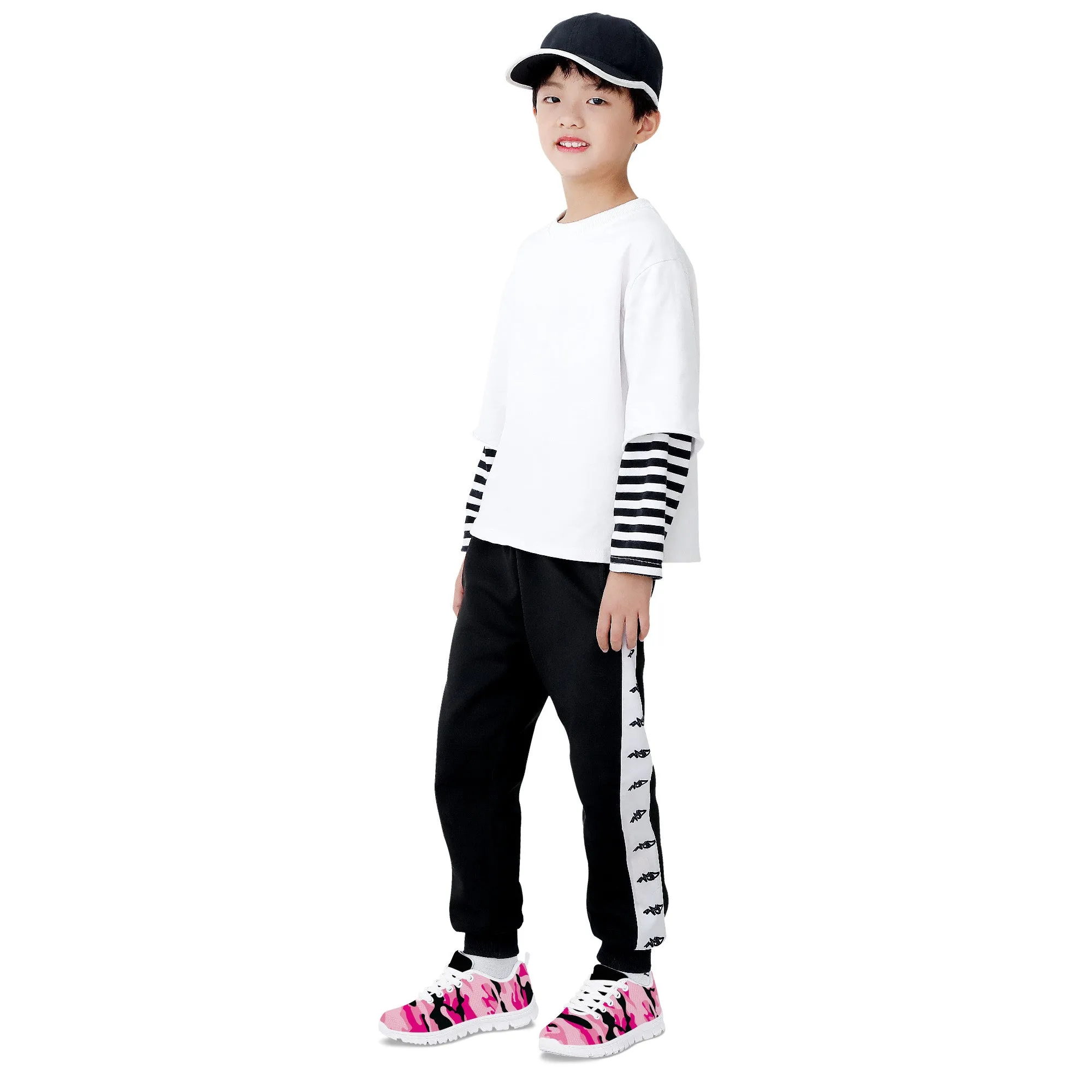 Kids Sneakers - Pink/Black