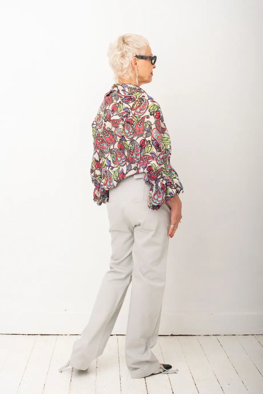 Margiela MM6 pearl low waist trousers