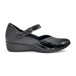 Narita Mary Jane Shoe in Black Patent