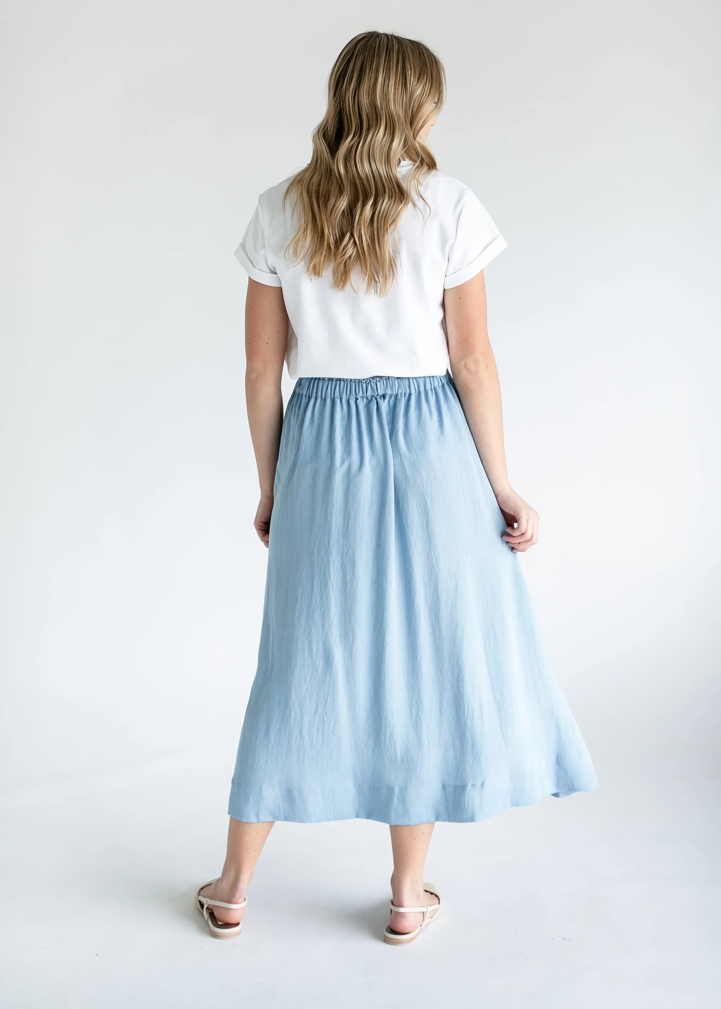 Nora Chambray Maxi Skirt - FINAL SALE
