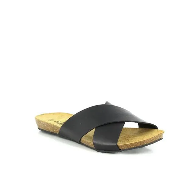 Plakton 575246 Black Cross strap Women's Sandals