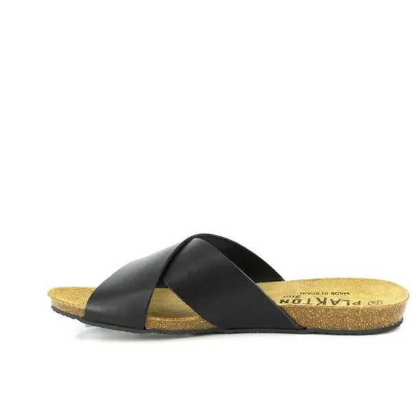 Plakton 575246 Black Cross strap Women's Sandals