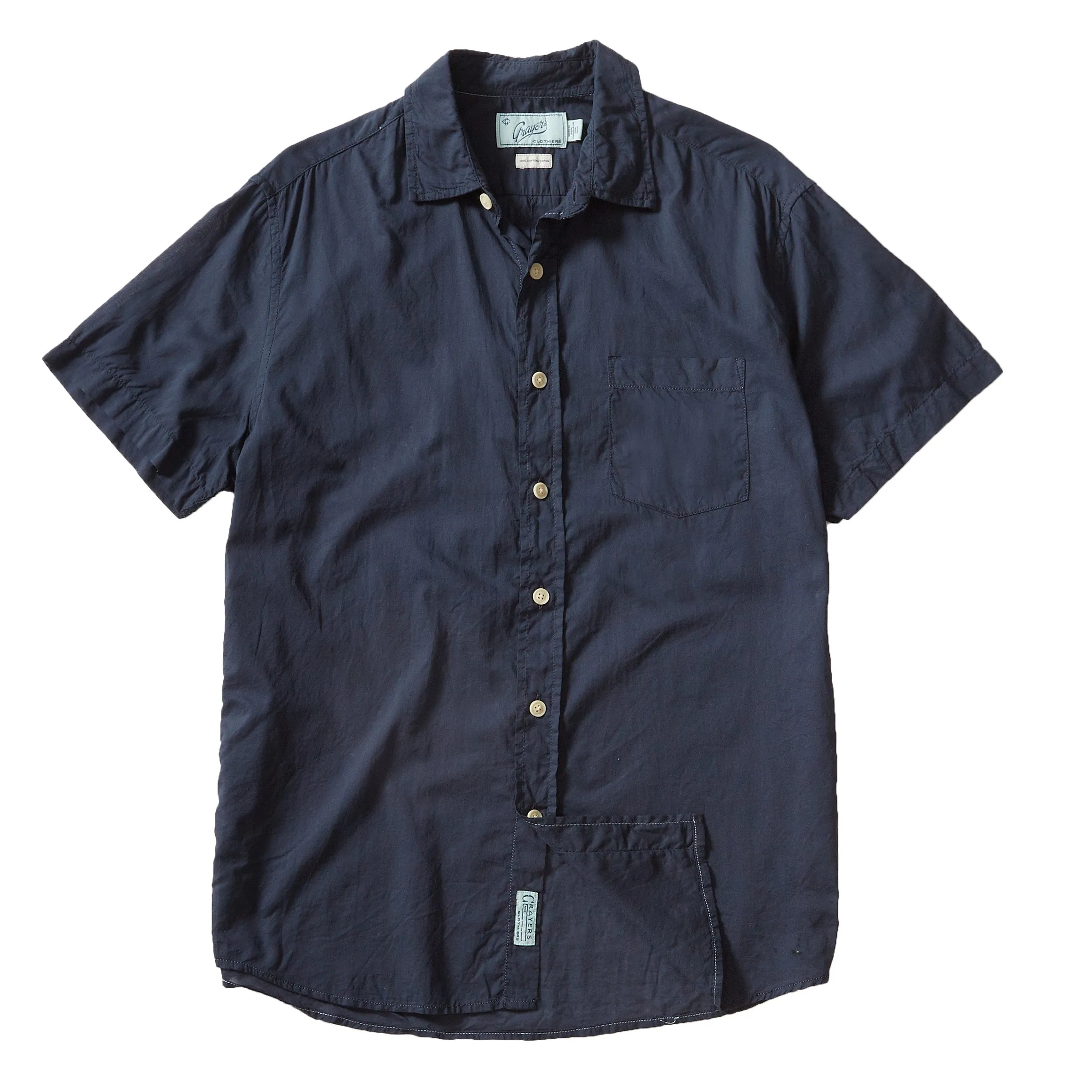 Portofino Featherweight Poplin Short Sleeve Shirt - Old Navy