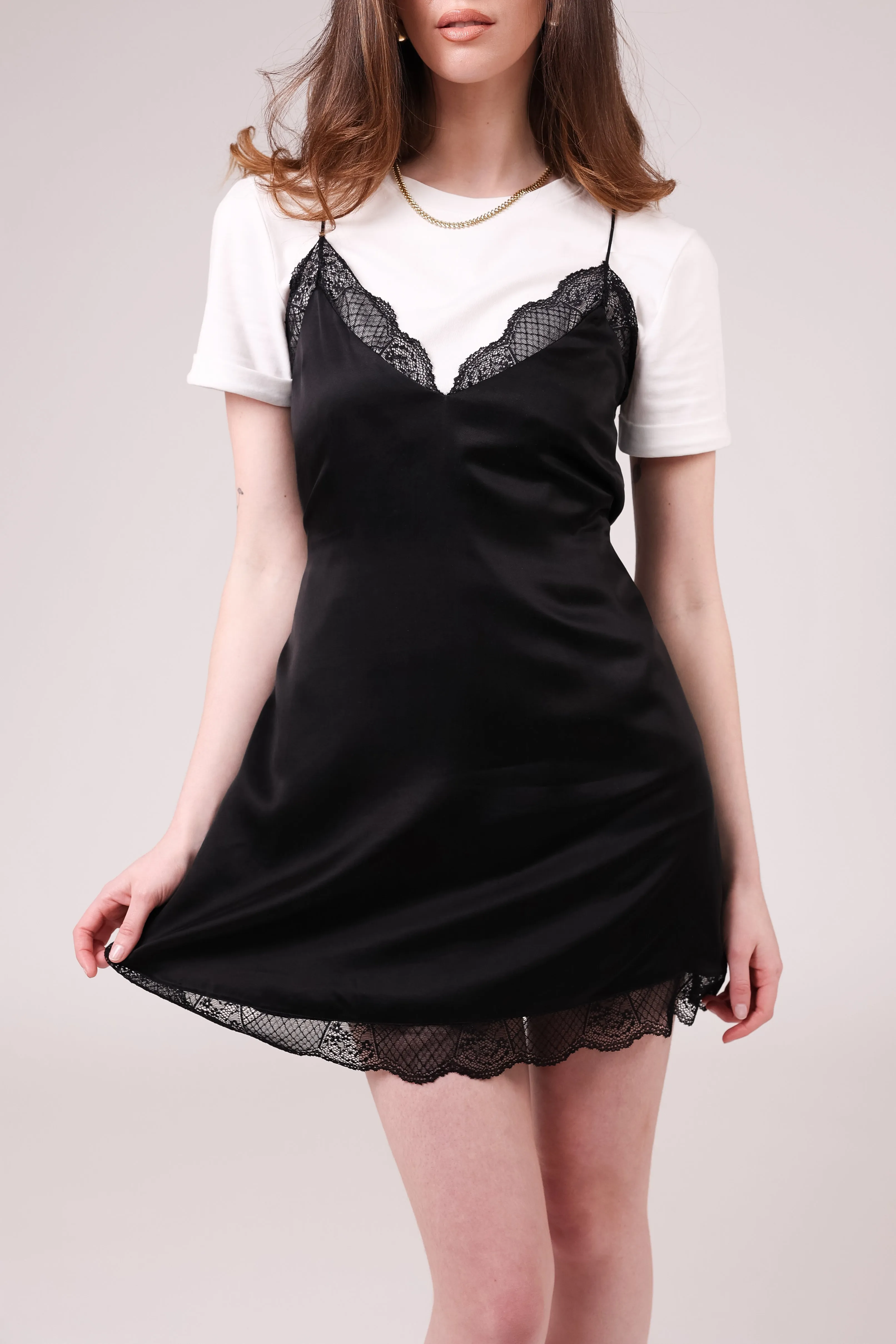 "The Lauren" Slip Dress (Black)