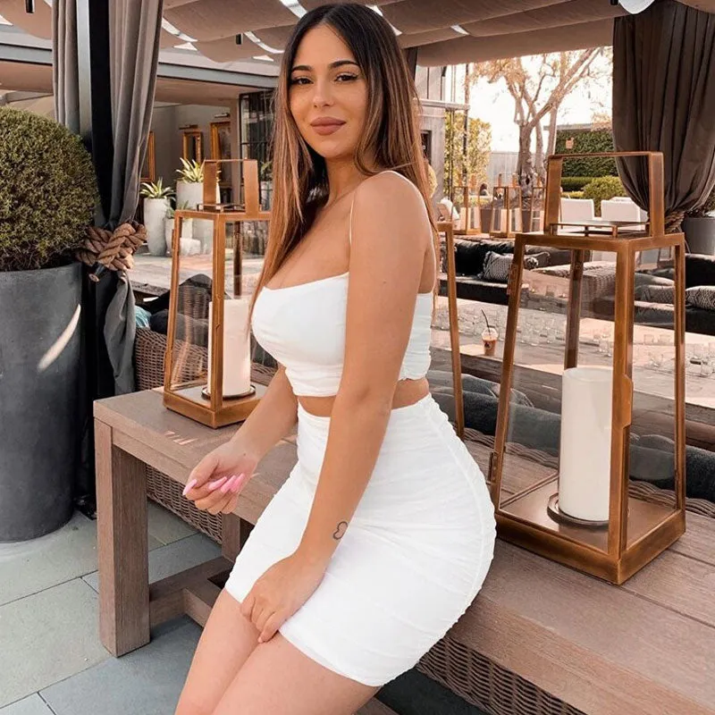 Simple Stretch Graceful Black Mini Skirt