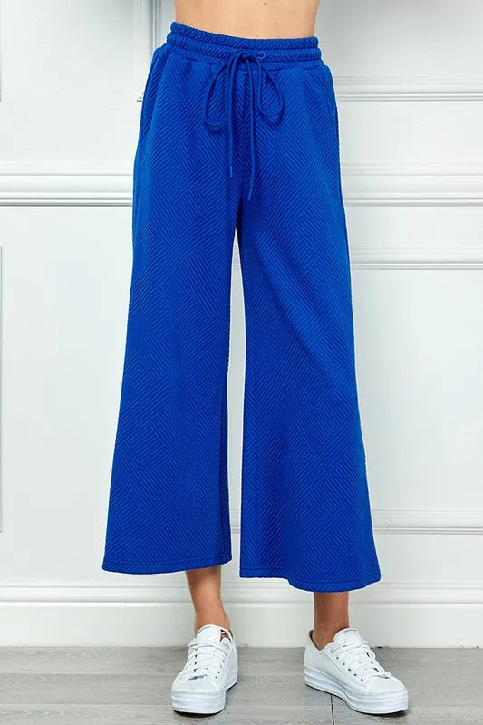 Solid Textured Matching Set