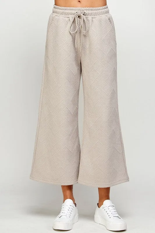 Solid Textured Matching Set
