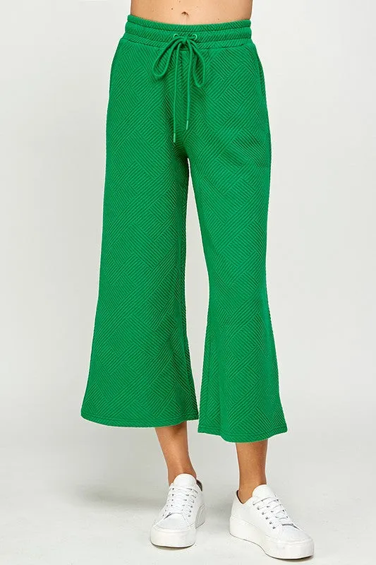 Solid Textured Matching Set