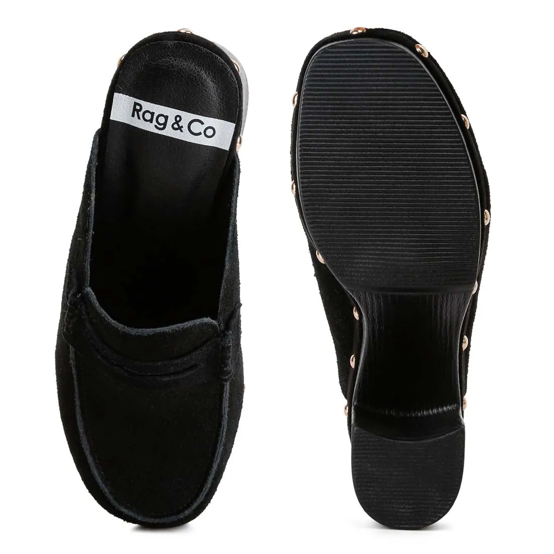 Suede Platform Clogs