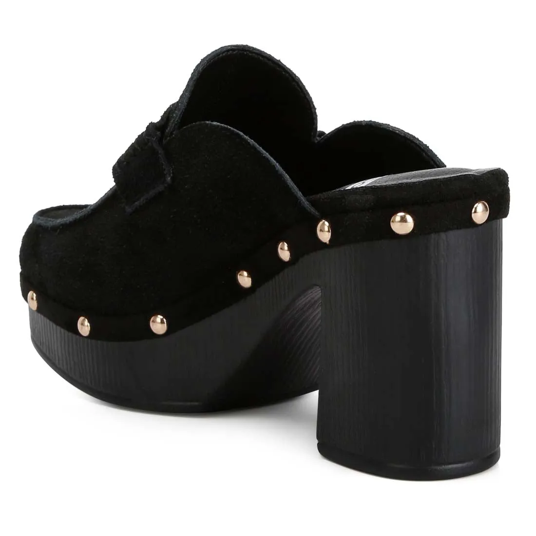 Suede Platform Clogs