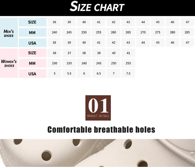 Summer Non-slip Beach Sandals for Women and Men