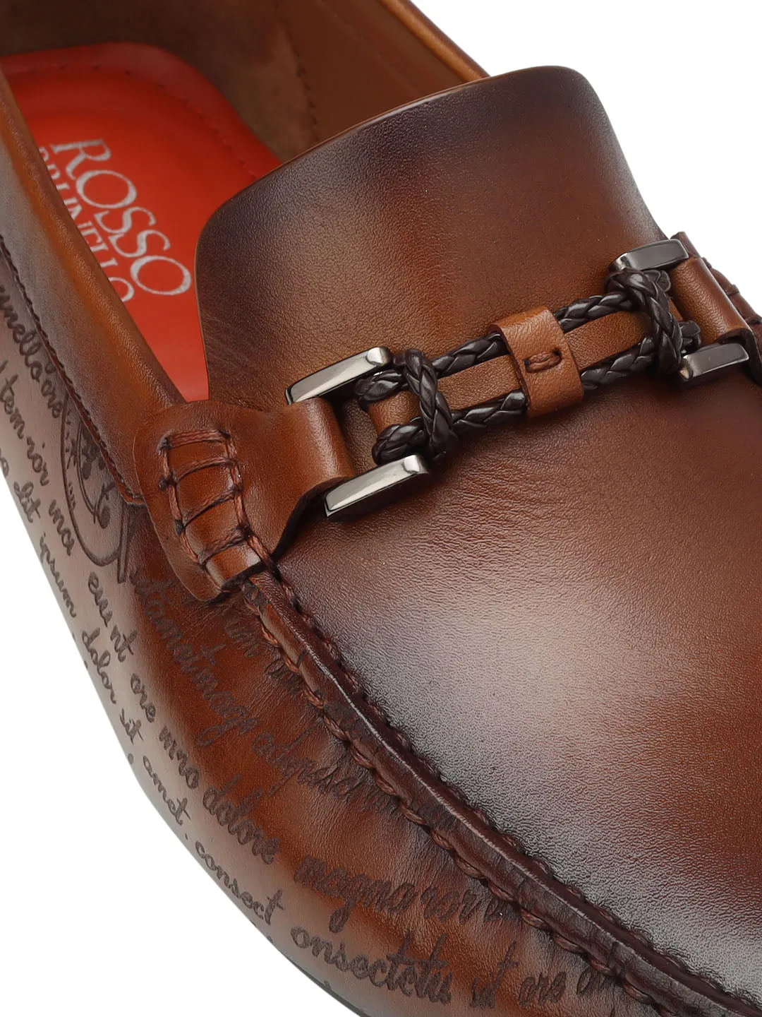 Tan Signato Leather Moccasins