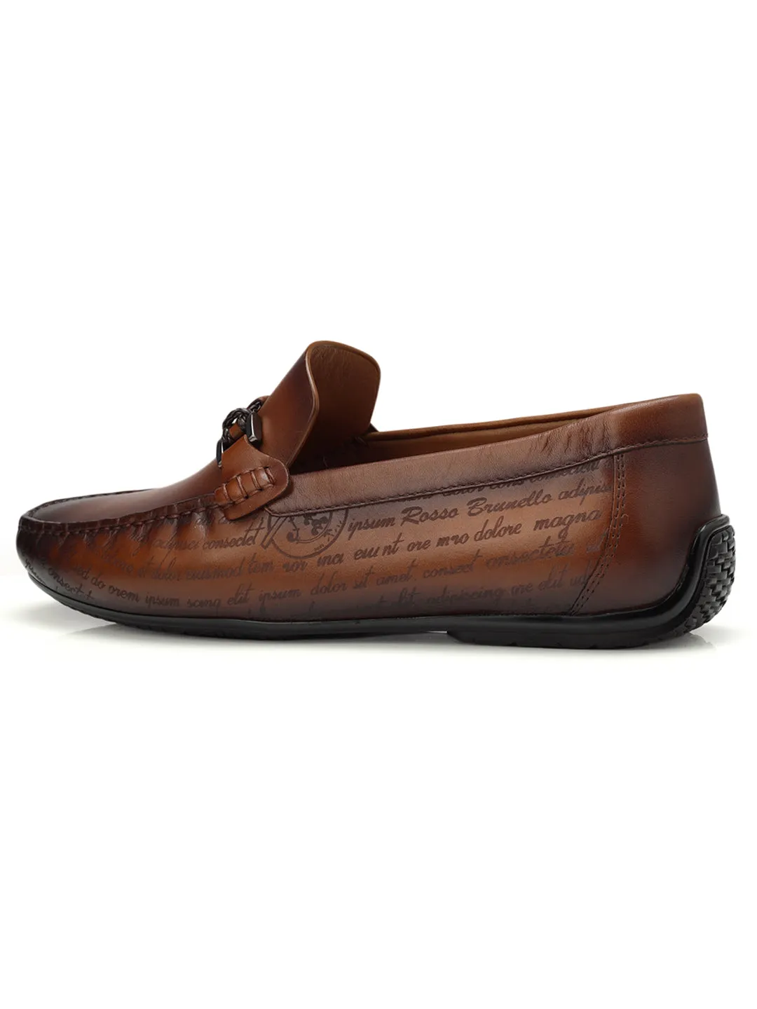 Tan Signato Leather Moccasins