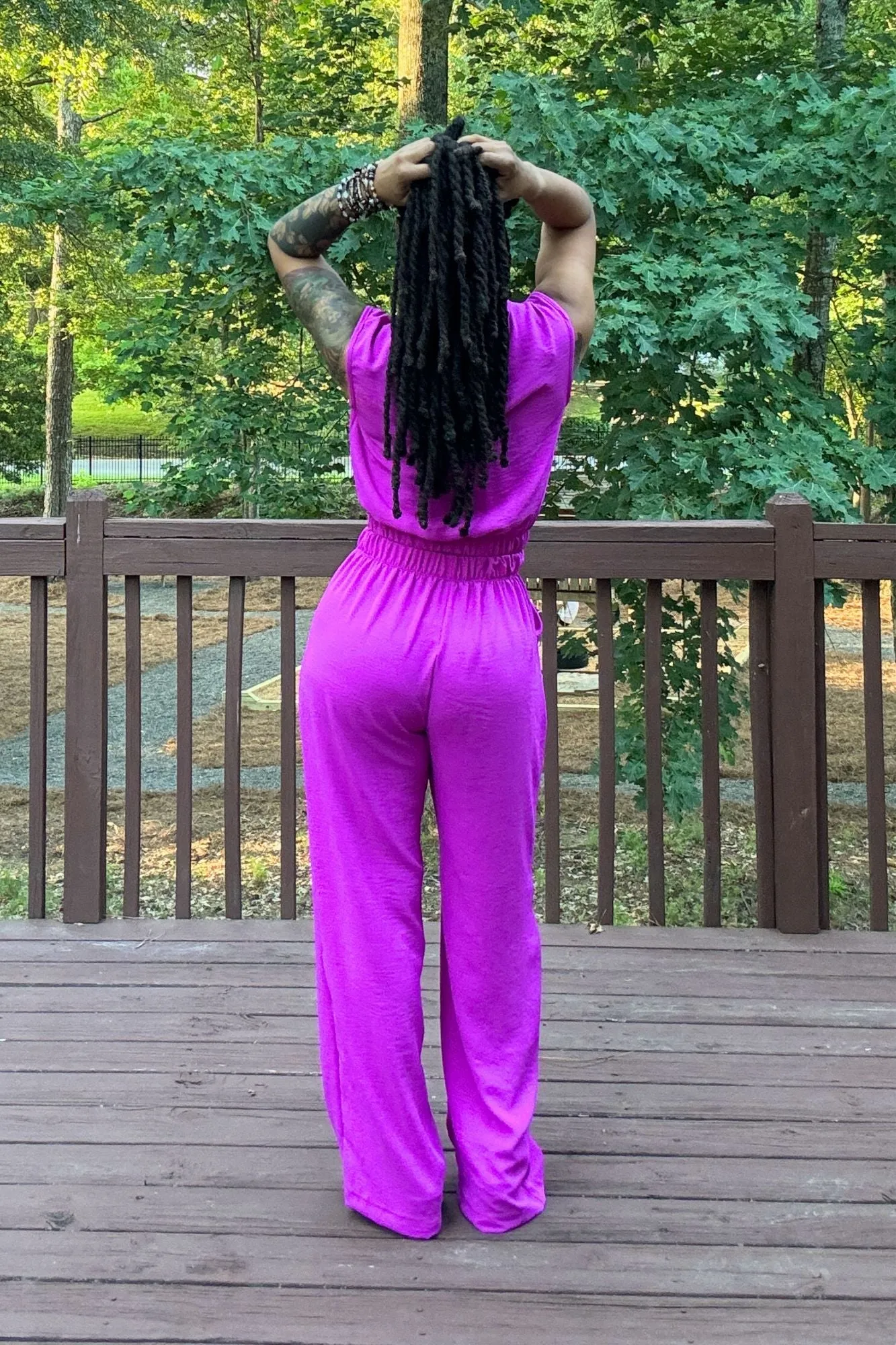 Taylor Pant Set | Fuchsia