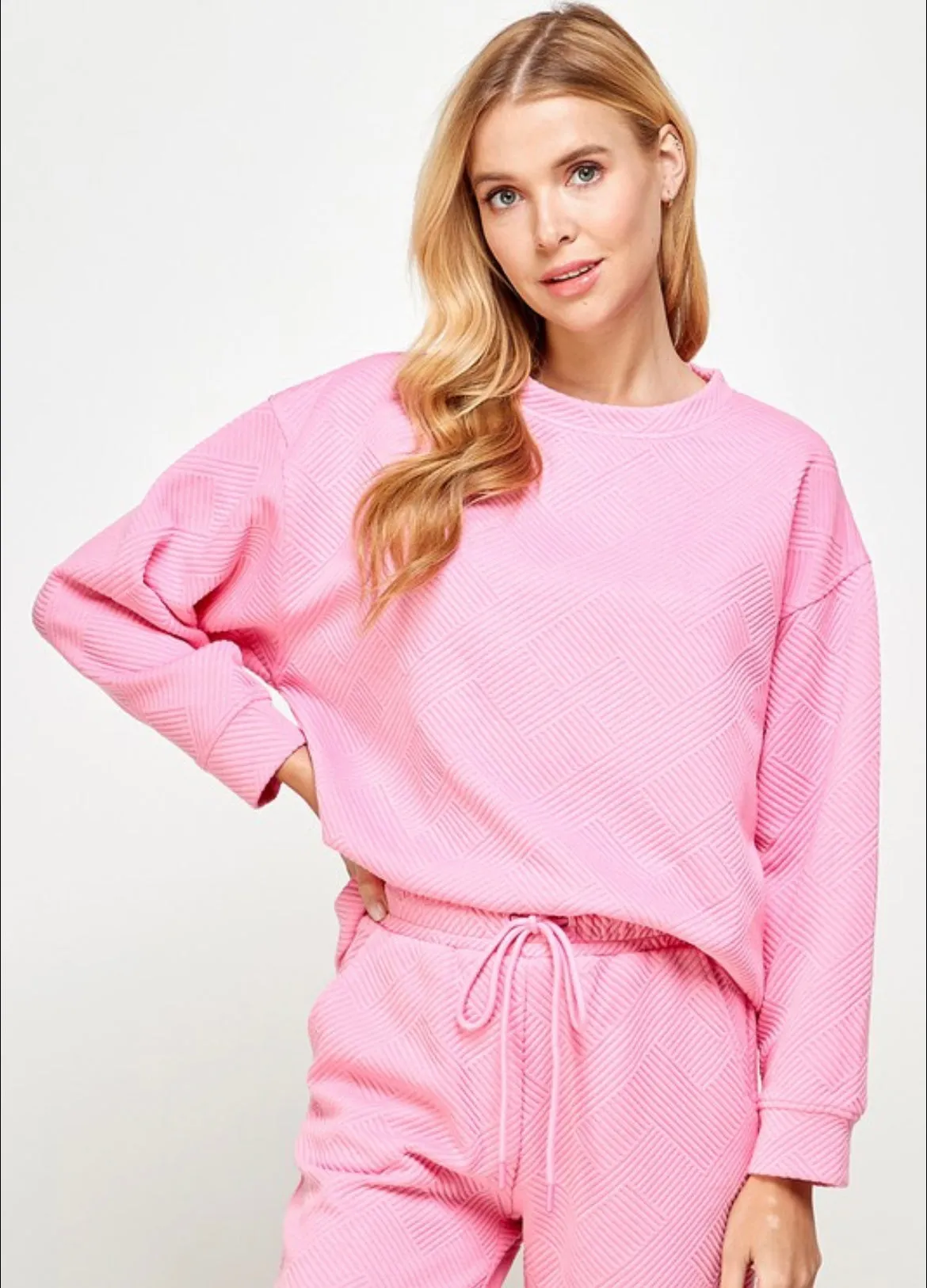Textured Long Sleeve Top (More Colors)