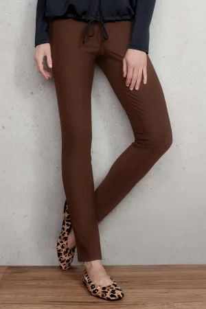 UP! 31 Inch Ponte Slim Leg Pant in Truffle 64746aUP