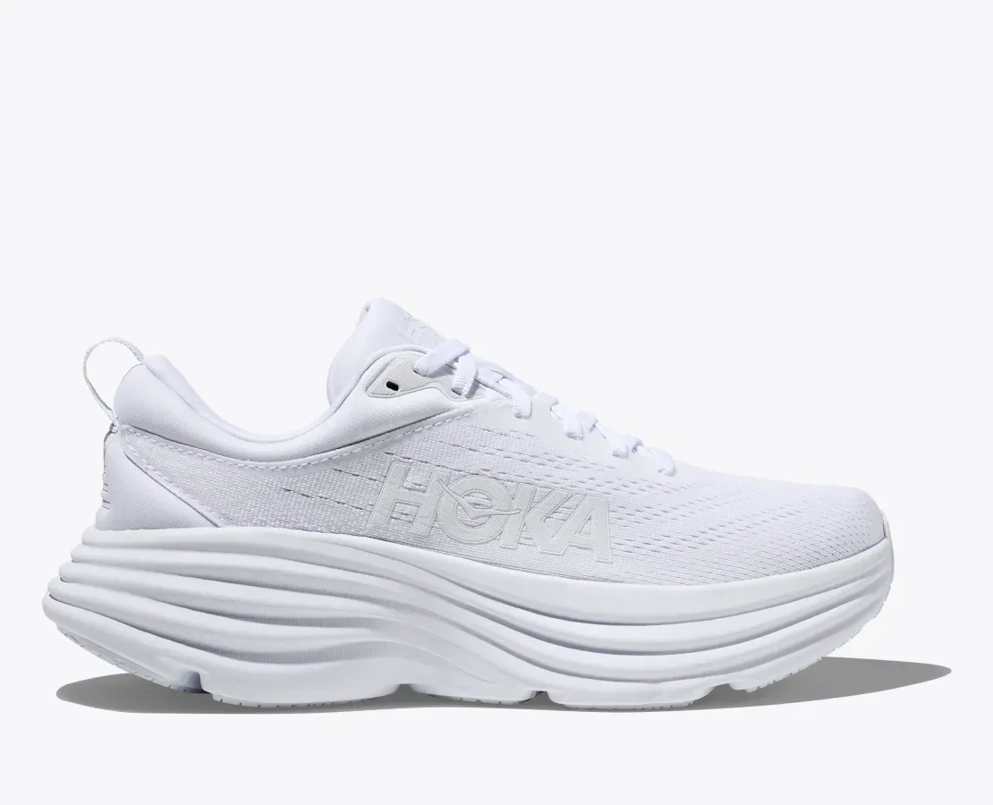 WOMEN'S BONDI 8 WIDE D - D - WWH WHITE/WHITE - SIZE 10.0