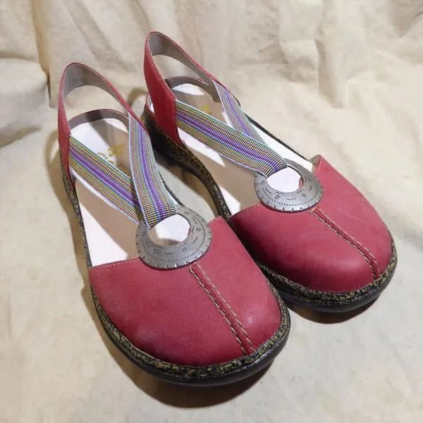 Women's Vintage Ring Elastic Band Flats 70958922S